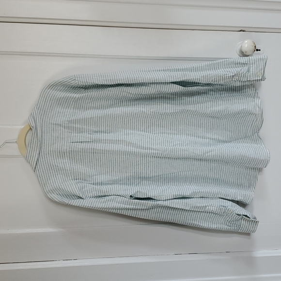 Men's GAP standard fit Made with Linen striped shirt XL - Picture 4 of 6